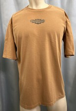 L Vintage 1990s OCEAN PACIFIC Single Stitch Made in USA Cotton T-Shirt MOCHA