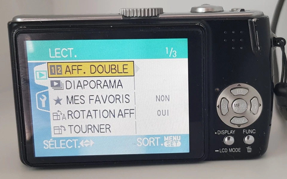 Panasonic Lumix DMC-TZ3 Noir Appareils photo Numérique compact Lire descriptif. - Photo 4/4