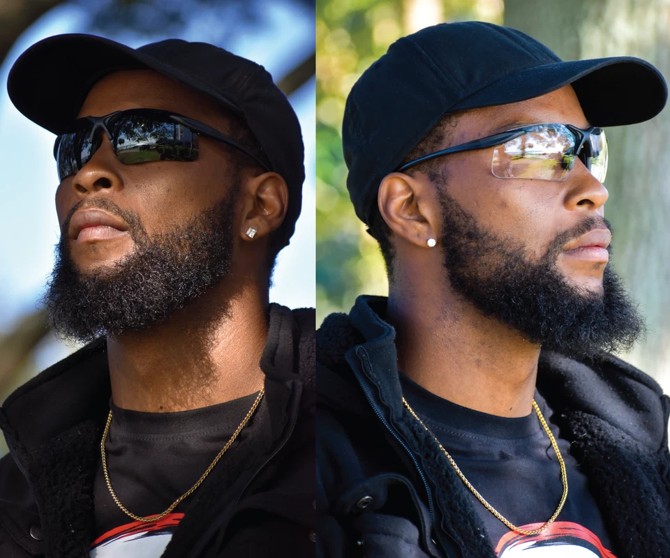 Global Vision Apex 1.5 Bifocal Safety Glasses 2 Pairs Black Frames with Clear & - Image 2 of 4