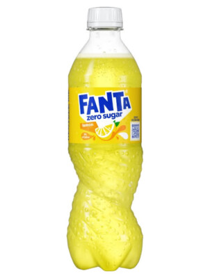 FANTA LEMON Flavor Zero Sugar Sparkling Soft Drink Lemonade Bottle 500ml