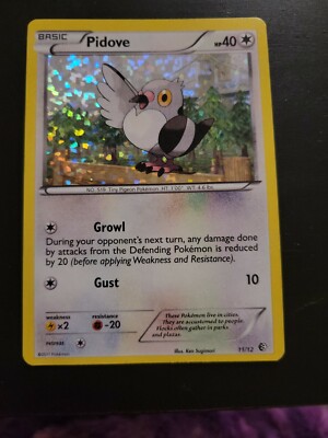Pokemon TCG Card McDonald's Promo 2011 - Pidove 11/12 Holo