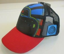 Disney Cars LIGHTYEAR Boys Baseball Cap Lightning Mcqueen 95 Black Mesh Snapback
