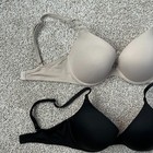 Victoria Secret Pink Wear Everywhere Push Up Bra Bundle 32D Black Tan Nude Beige — photo 2