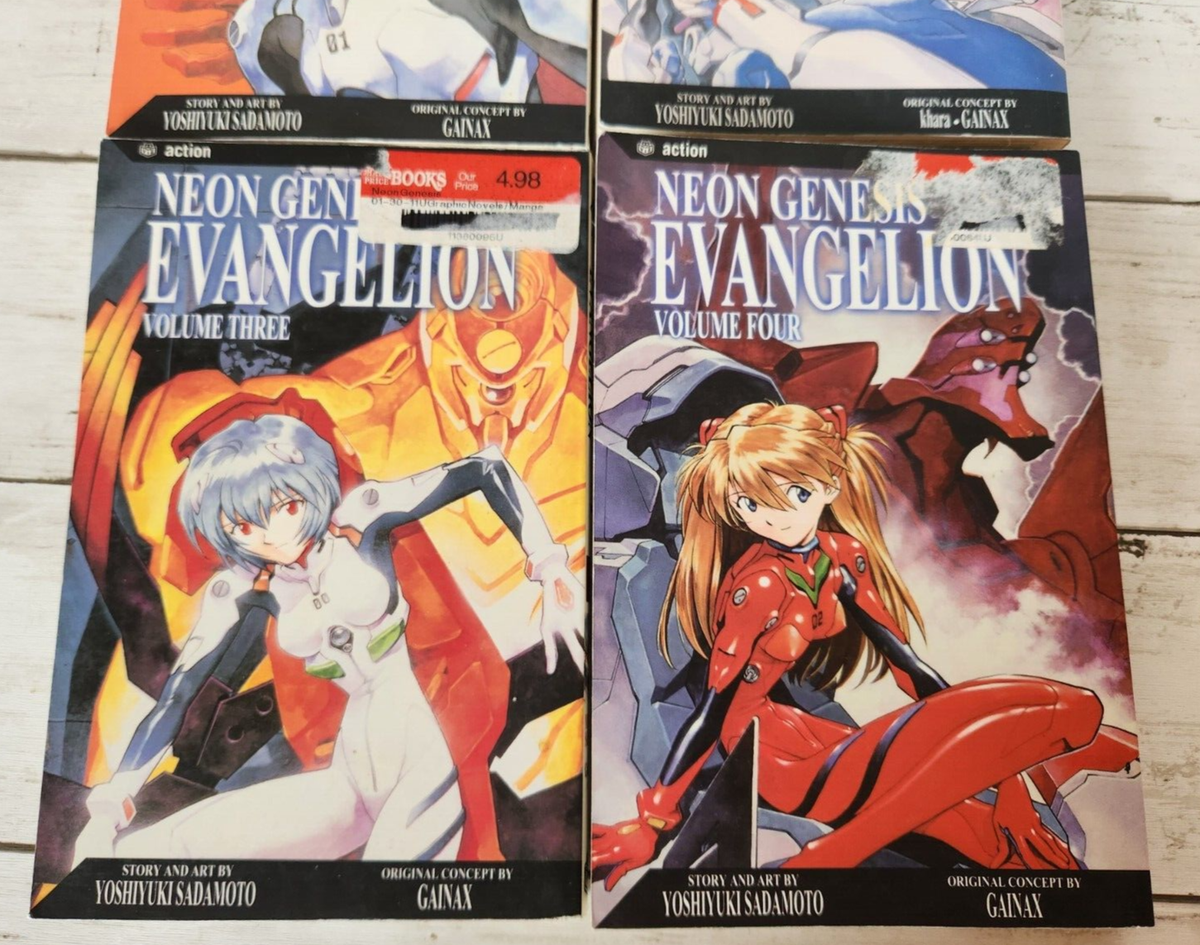 Neon Genesis Evangelion Volumes One - Four Books Sadamoto | eBay