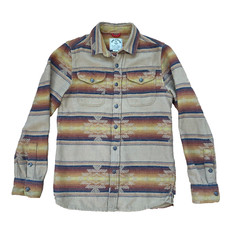 Iron and Resin Men's Klamath Aztec Shirt Cotton Flannel Size Small