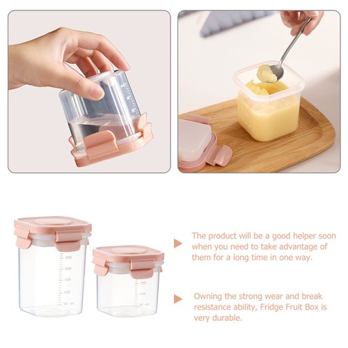 2 Pcs Fresh Box Bento Pupils Freezer Organiser Boxes Food Storage Containers - Picture 12 of 12