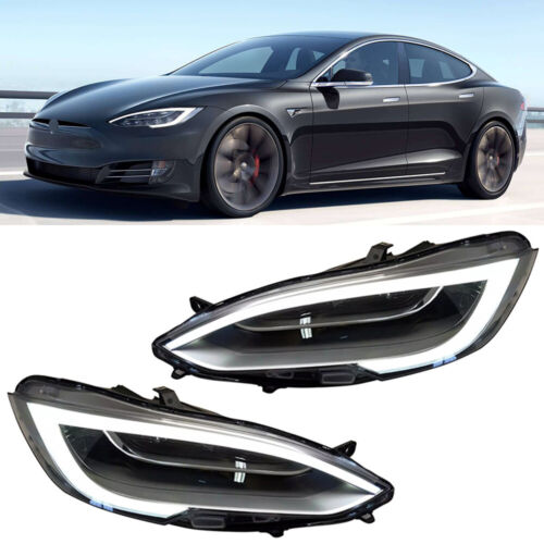 Pair Headlight Assembly Headlamp Lighting For Tesla Model S 2016-2020 1053570 - Picture 3 of 12