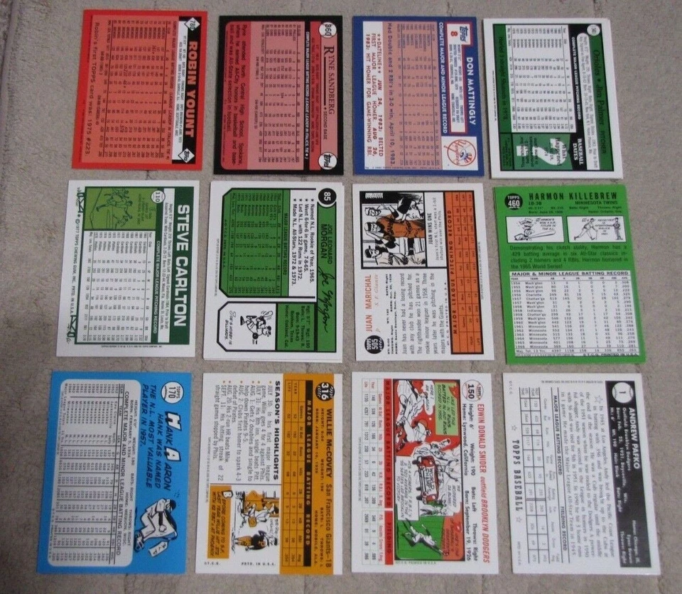 2001 Topps Through the Years Reprints Baseball Inserts (Pick Choose Complete ) - Image 2 of 2