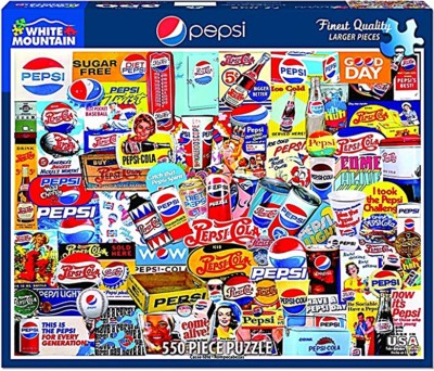 Pepsi Collage 550 Teile Puzzle von White Mountain 610 mm x 450 mm