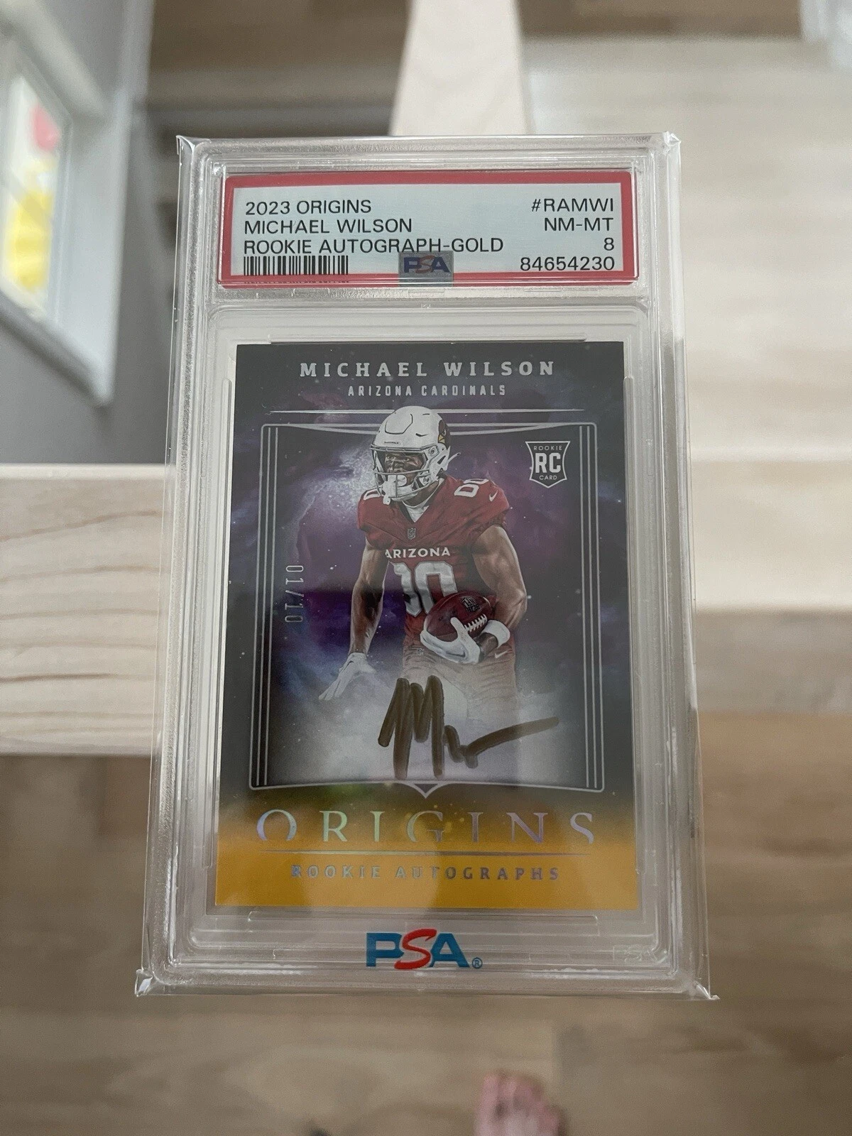 Michael Wilson Panini Origins Rookie Autographs #RAMWI Gold