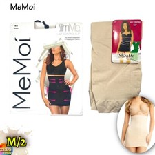 NWT MeMoi SlimMe Women's M/2 Control Half Slip MSM-112 Nude