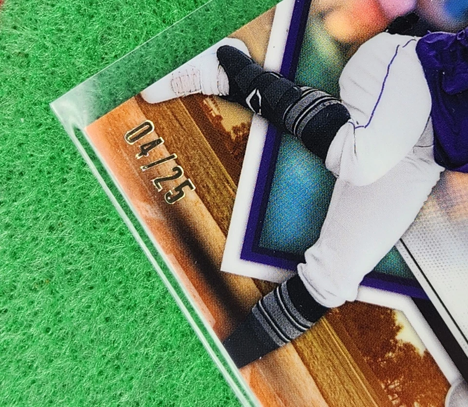 ADAEL AMADOR - 2023  Bowman Chrome TOP 100 - True Orange Refractor # 04/25 - Image 2 of 3