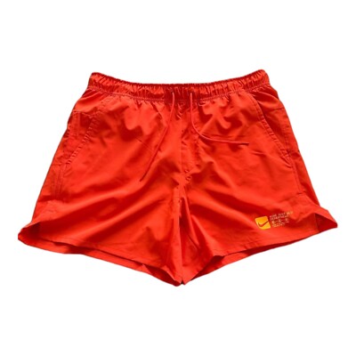 Nike Shorts Mens Large Orange Unlimited 5'' Versatile Running Unlined Dri Fit *