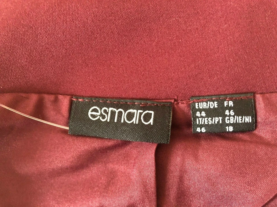 Mujer Falda Rojo con Cremallera Talla L 44 Nuevo ESMARA + Regalos + Nuevo Bolso - Imagen 4 de 4