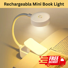 Mini Clip Book Lamp LED Table Light Eye Protection 3 Colors Battery Powered