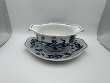 Blue Danube Japan Fine China Gravy Boat Attached Underplate with Rectangle Mark