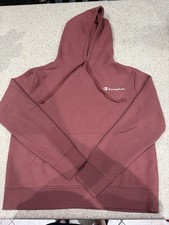 Champion Hoodie Womens XS Dusty Rose Reverse Logo Pullover Hooded Sweatshirt