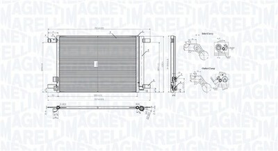 MAGNETI MARELLI Kondensator Klimaanlage 350203964000 für VW GOLF 7 5G1 BQ1 BE1 8