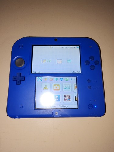 Nintendo 2DS Console W/ Mario Kart 7 Installed 4GB Blue **MINT** - Picture 4 of 7