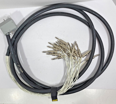 ADAT Cable ELCO/EDAC Connector  8  1/4'' TS In and 8 Out Audio Snake Cable 15ft