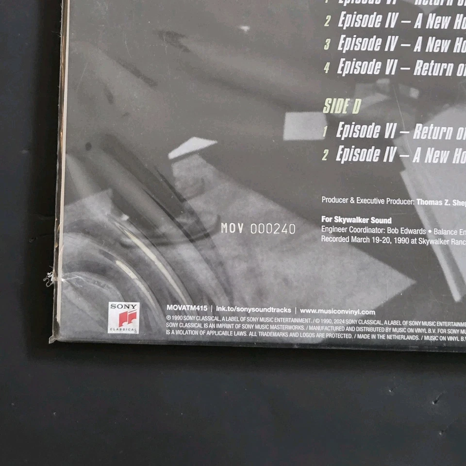 JOHN WILLIAMS "Conducts John Williams" STAR WARS TRILOGY SEALED GREEN 180g 2LP - Image 4 of 4