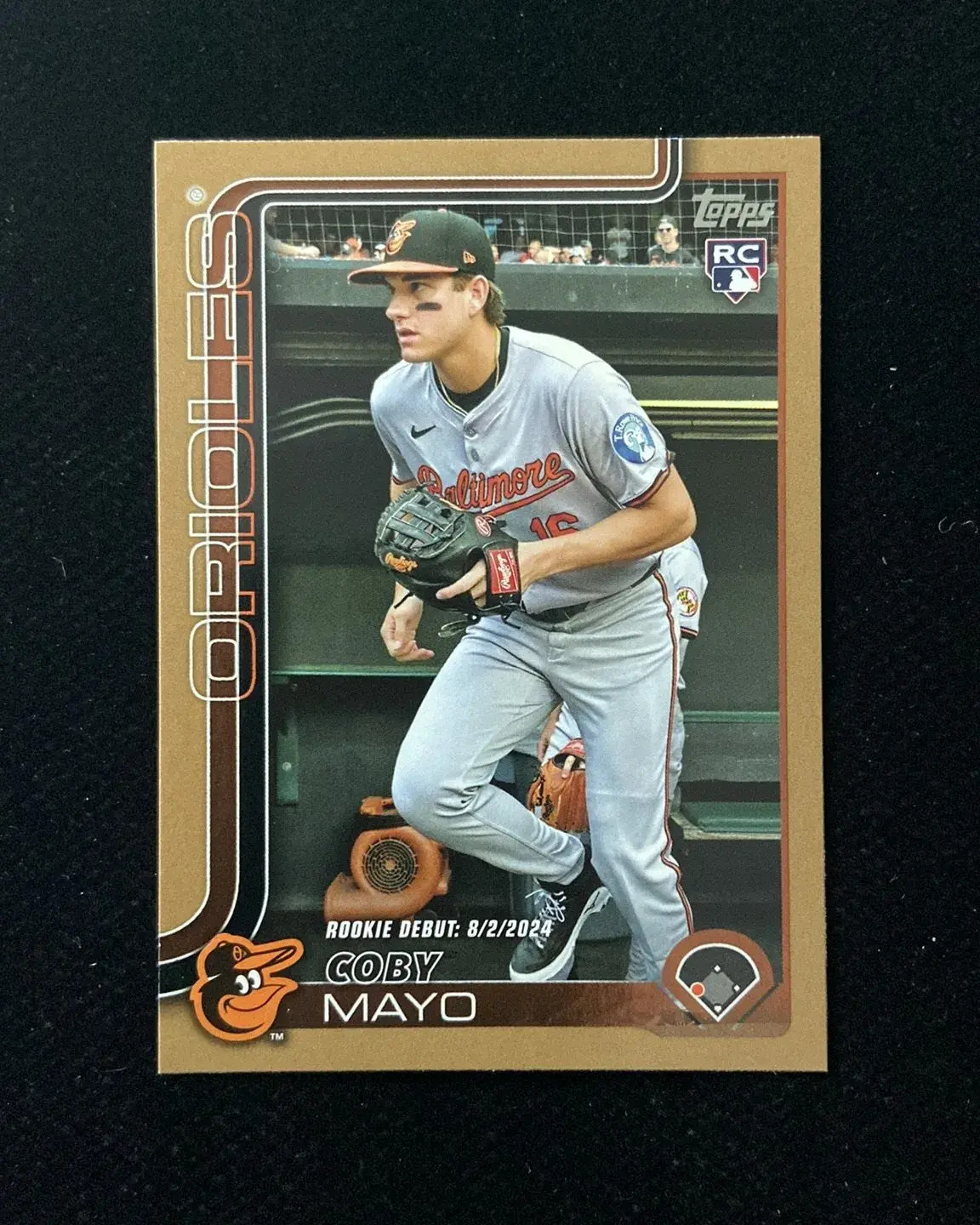 2025 Topps Update Series Gold #US282 Coby Mayo RC Rookie 1841/2025 Orioles HD