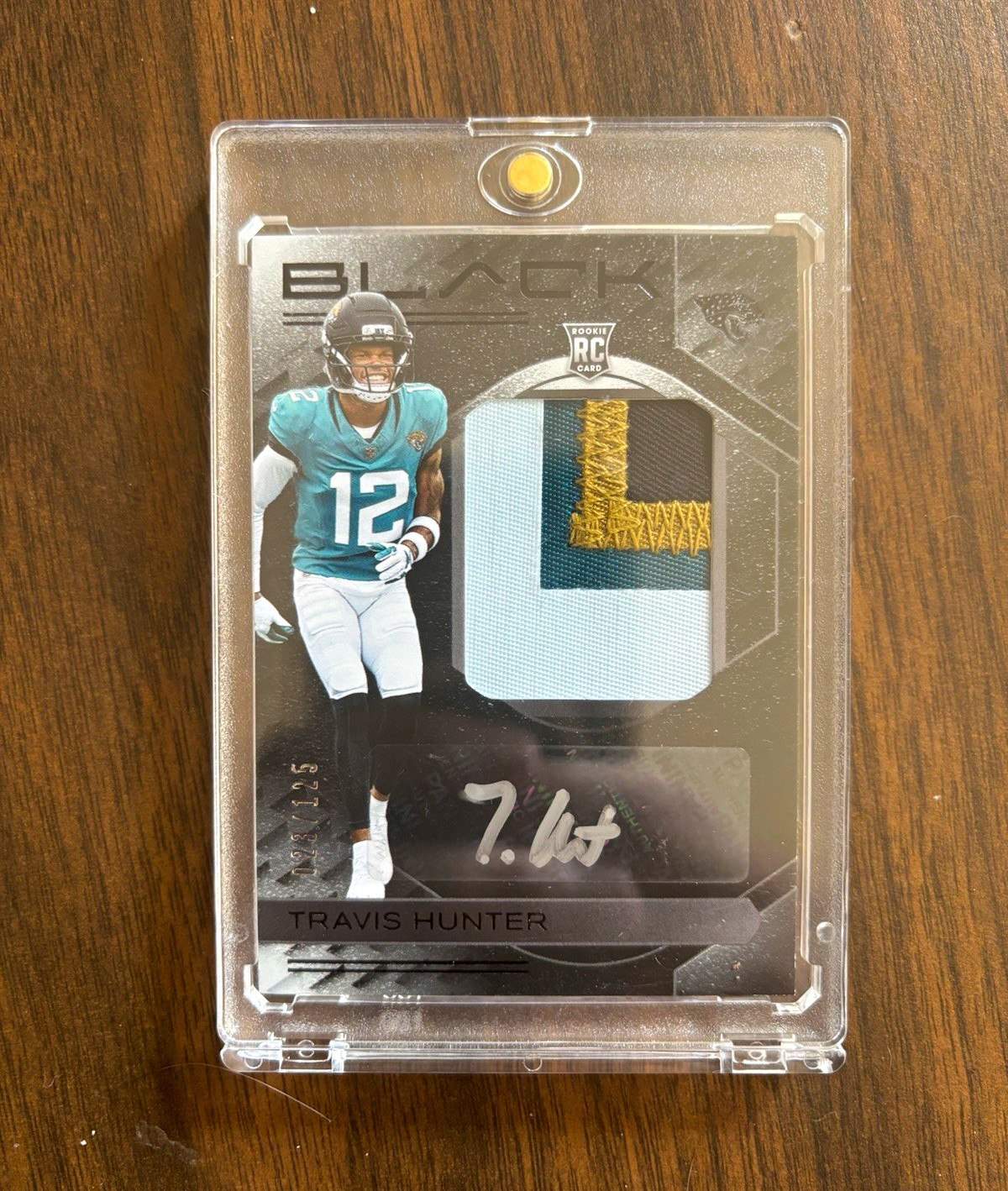 Panini 2025 Black Travis Hunter Rookie Patch Autographs #RKPA-THR Jaguars