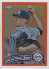 2011 Topps Chrome Retail Orange Refractor Jeremy Hellickson #200 0b4