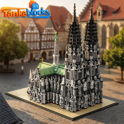 MOC Cologne Cathedral Building Blocks DIY Educational  Assembly Toys 8614 pcs