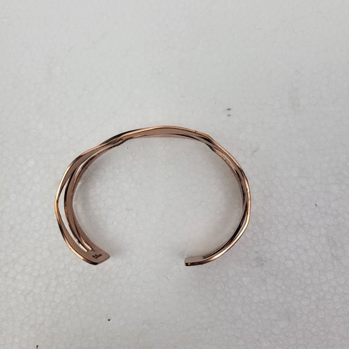 Bracciale vintage Sauteur Renoir modernista in rame - Foto 6 di 6