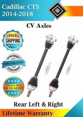 New OE Rear Left & Right CV Axles For 2014-2018 Cadillac CTS Lifetime Warranty