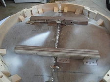 Set 2 Vintage Steel Dining Table Slides Leaf Extension mechanism Pair 62 long