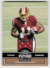 2008 Bowman #FF-DT Devin Thomas Fabric of the Future Gold #/100