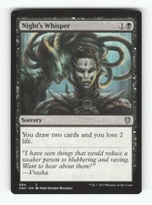 Night's Whisper C Commander: Phyrexia: All Will Be One 94 LP Normal MTG