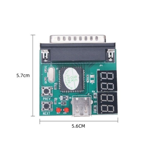 USB Laptop Diagnostic Card Fault Test for Parallel Port with Four Digit Display - Bild 8 von 8