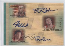 2007 Trademark Moves Triple Ink /39 Jarrett Jack Josh McRoberts Rookie Auto RC