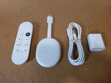 Google Chromecast w/ Google TV 4K Streaming Device w/ Voice Remote Control