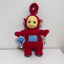Vintage Playskool Teletubbies Talking 15" Po Red Plush Doll Toy Works 1998