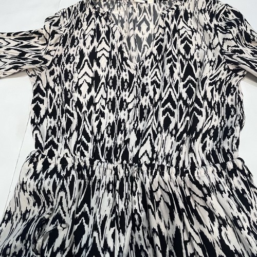 2016 Gap Black White Abstract Shift Dress Elastic Waist Women Size XS - Picture 6 of 20