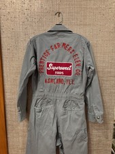 Vintage 50  s 60s Farmers Elevator Co Supersweet Feeds Coverall Ashland IL Milby