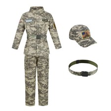 Kosgraiy Army Costume for Boys,Kids Military Soldier Costume,Army Outfit for ...