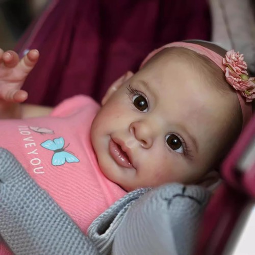 20ZOLL Reborn Puppen Baby Weich Silikon-Vinyl Lebensecht Mädchen Handgefertigt - Bild 3 von 12