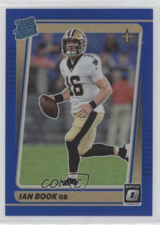 2021 Panini Donruss Optic Rated Rookie Blue Prizm 56/179 Ian Book #227 0r5h