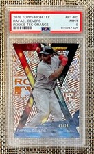 2018 Topps High Tek Rafael Devers RC #07/25 Rookie Tek Orange SSP PSA 9