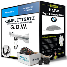F�r BMW 7er Limousine Typ F01, F02 Anh�ngerkupplung abnehmbar +eSatz 13pol 14-15
