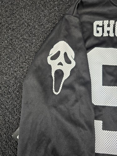 NWT Scream Ghostface Icon of Halloween Hockey Jersey Large Black Horror Slasher - Picture 15 of 15