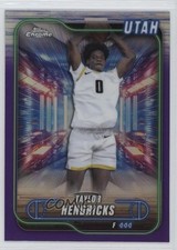 2024-25 Topps Chrome Purple Refractor Taylor Hendricks #31 14mf