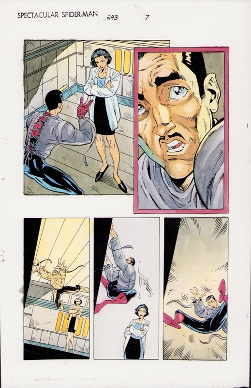 SPECTACULAR SPIDER-MAN #243 PG. 7 - COLOR GUIDE - ART BY JOHN KALISZ