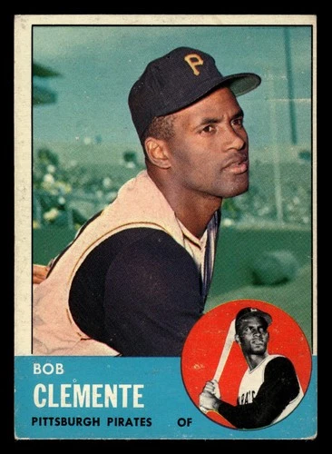 1963 Topps Bob Clemente #540 Pittsburgh Pirates HOF MID HIGHER GRADE NO CREASES!
