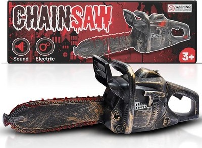 16'' Bloody Rusty Electric Chainsaw - Battery Operated Chainsaw Massacre Role Pla